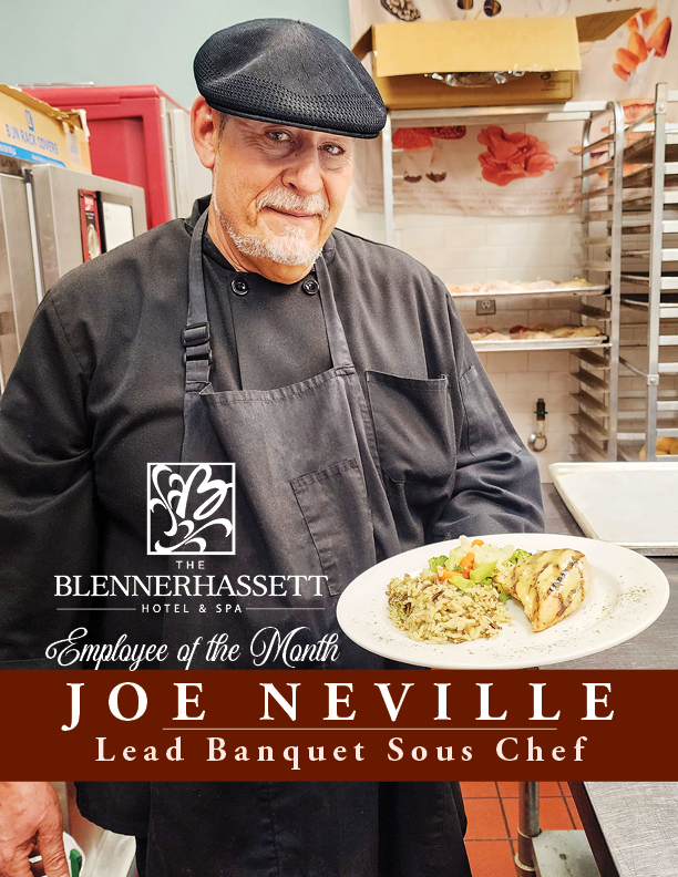 Lead Banquet Sous Chef & Employee of the Month Joe Neville