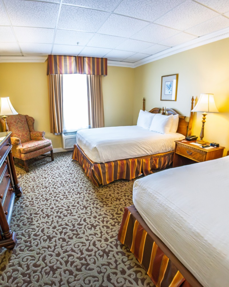 Guest Rooms-4-double queen vertical Traditional Double Room at The Blennerhassett, a Giovanni Hotel and Spa. Photo: Karl Gabb for Taylor Hospitality