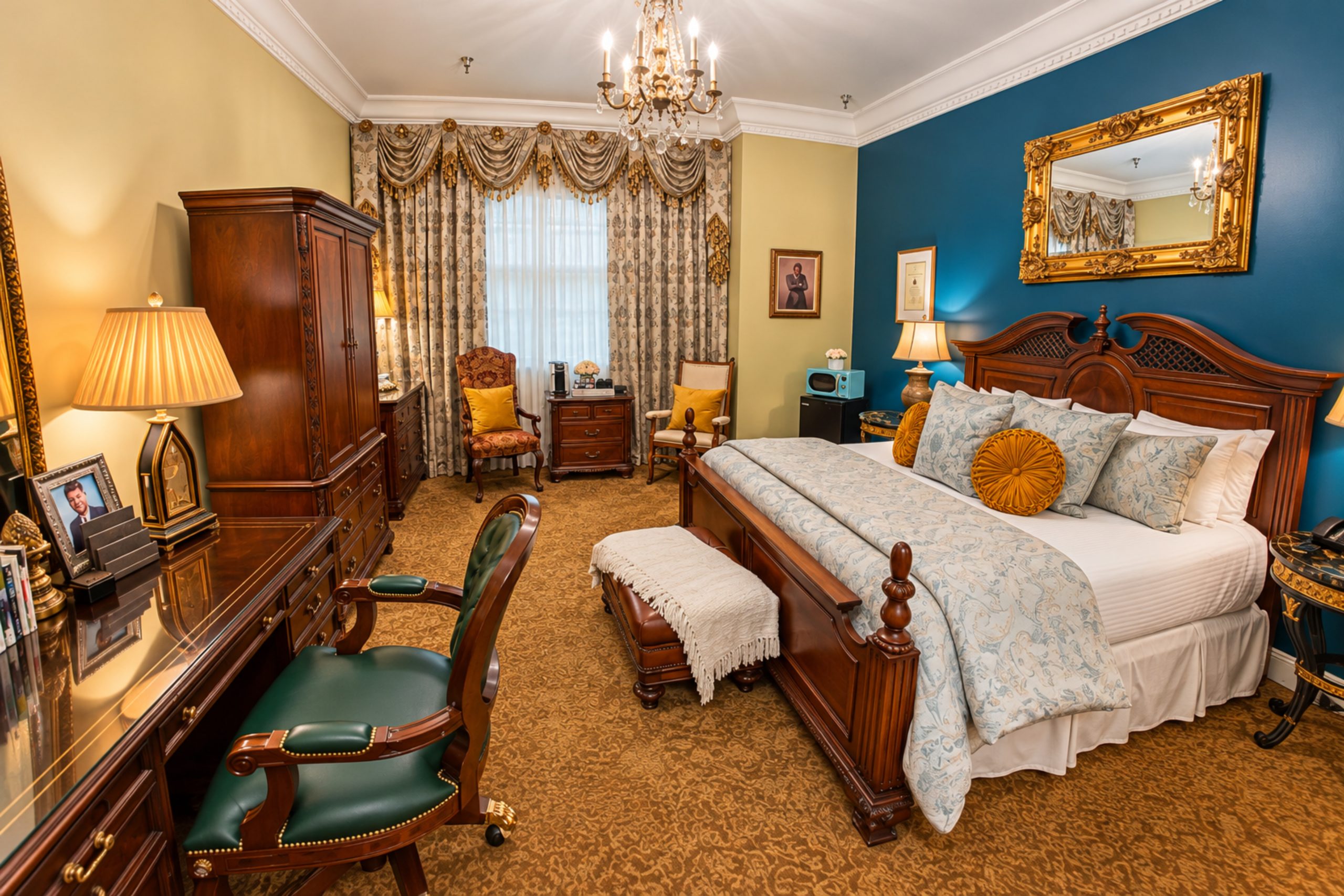 Blennerhassett WYNDHAM Pictures 2-52-jfk suite 2 Historic Suites at The Blennerhassett, a Giovanni Hotel and Spa. Photo: Karl Gabb for Taylor Hospitality